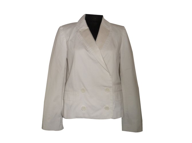 Vanessa Bruno Athe Jacket White Cotton  ref.23332
