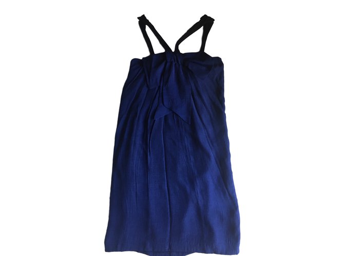 Claudie Pierlot Dress Blue Polyester  ref.23343