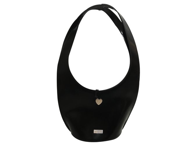 Moschino Handbag Black Leather  ref.23373