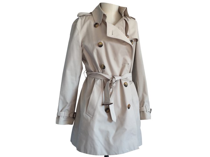 Burberry Trench-coat Coton Beige  ref.23388