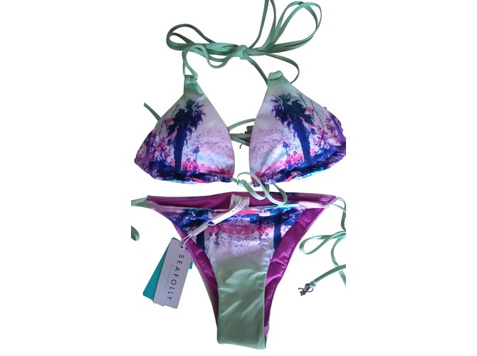 Seafolly Bikini Mehrfarben Polyester  ref.23417