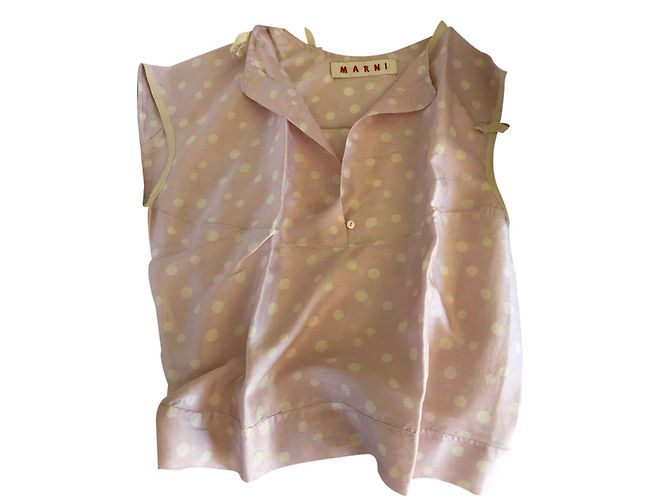 Top de seda rosa Jude Marni