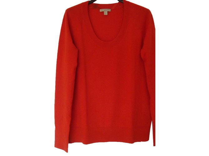 Burberry Red orange Sweater  ref.23574