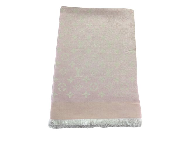 Louis Vuitton Monogramm Sonnenaufgang Glanz Pink Seide  ref.23589