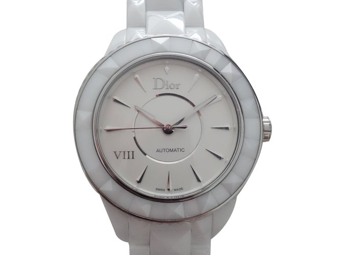 DIOR VIII 38MM Bianco Ceramica  ref.23594