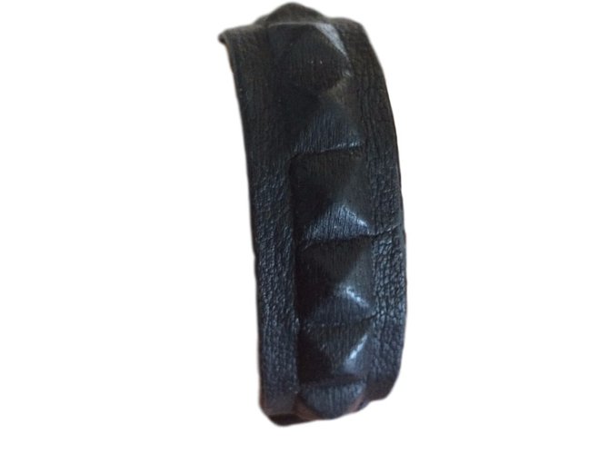 Comptoir Des Cotonniers Bracelet Black Leather  ref.23646