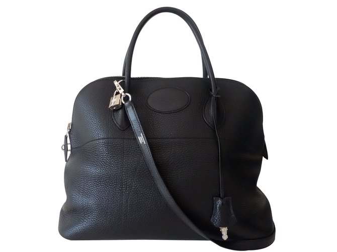Hermès Handbag Black Leather  ref.23648