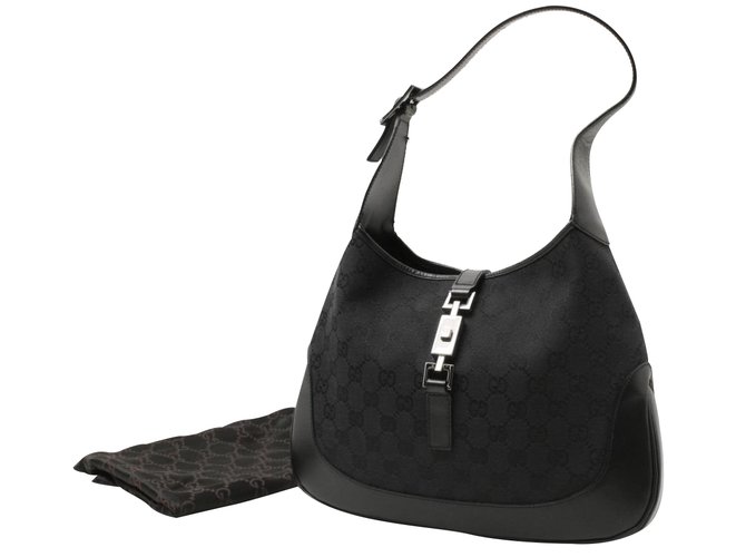 Gucci Handbag Black Cloth  ref.23663