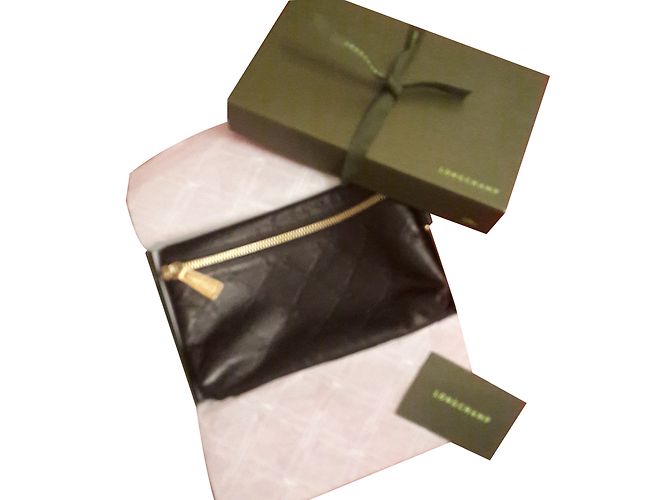 Longchamp LM Black Leather ref.23703 