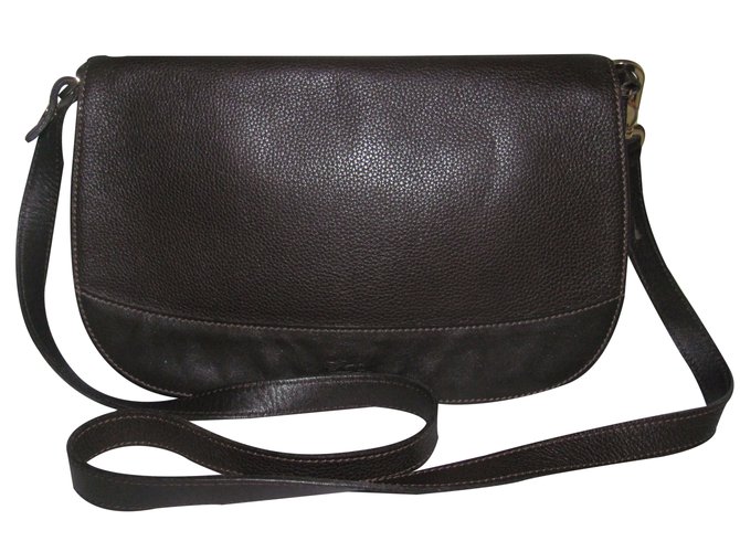 Longchamp Handbag Brown Leather  ref.23749