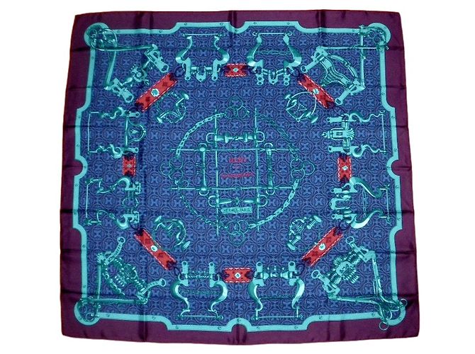 Hermès MORS e GOURMETTES Multicolore Seta