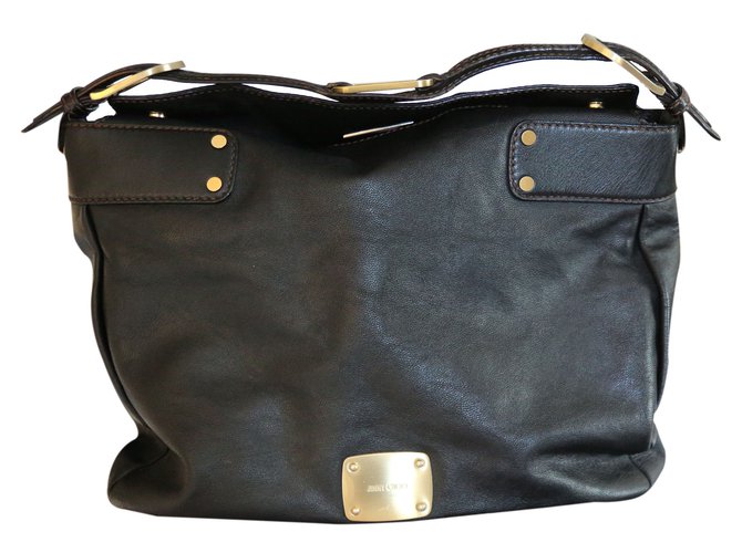 Jimmy Choo Handbag Brown Leather  ref.23768
