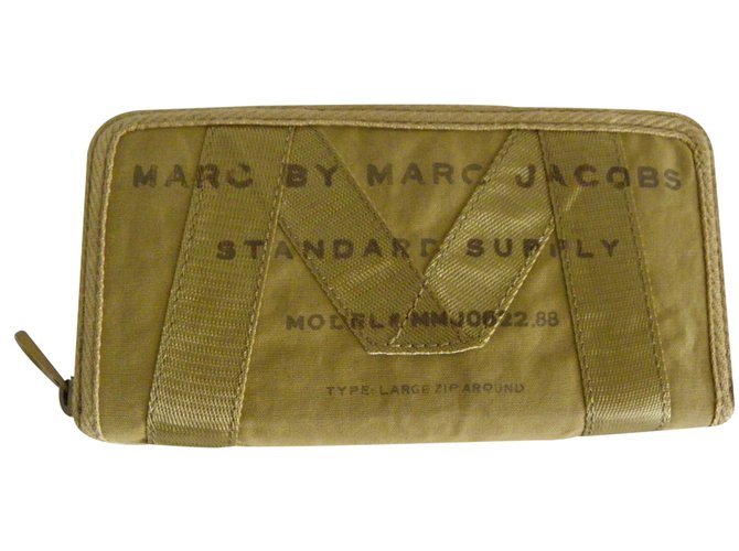 Marc by Marc Jacobs Wallet Mustard Cloth  ref.23771