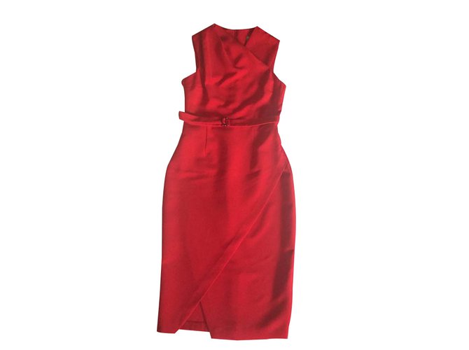 Asos Dress Red Polyester  ref.23836