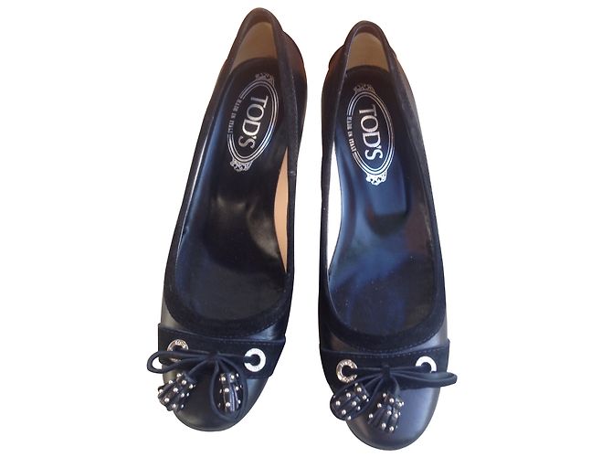 Décolleté Tod's in pelle nera 36IT Nero