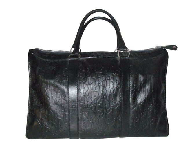 Dior Handtasche Schwarz Leder  ref.23884