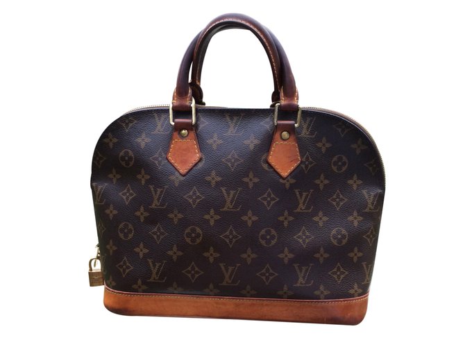 Alma Louis Vuitton Handbag Brown  ref.23894