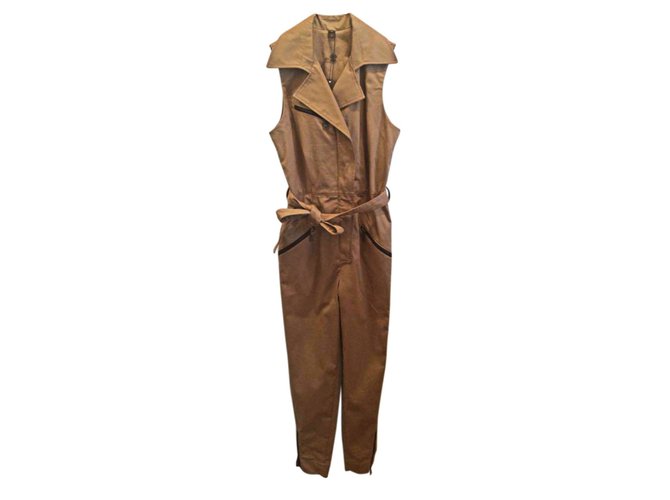 Louis Vuitton Jumpsuit Brown Cotton  ref.23951
