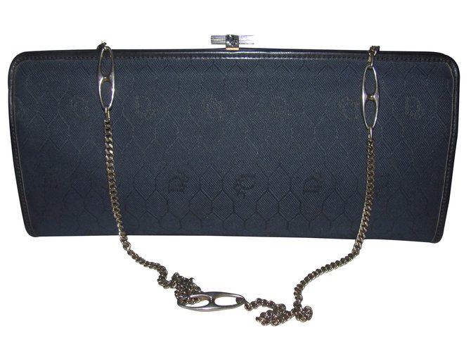 Dior sac pochette Bleu  ref.23977