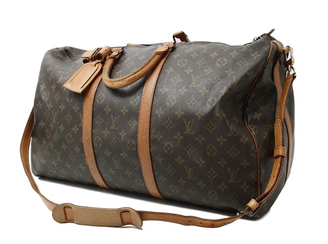 Louis Vuitton Keepall 60 Brown Leather  ref.23986