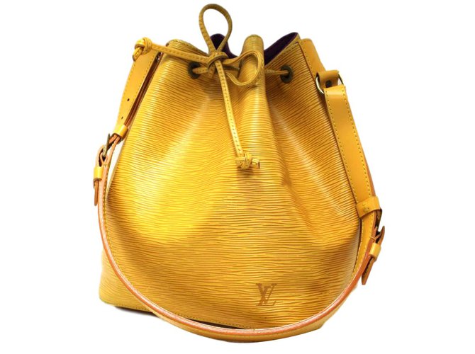 Noe Louis Vuitton Noé Yellow Leather  ref.23988