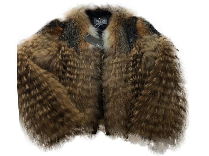 Yves Salomon Fur Jacket fox and marmot Grey  ref.24001