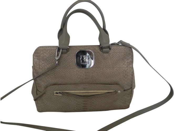 Longchamp Gatsby Taupe Couro  ref.24016