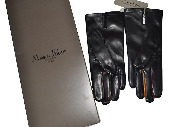 Maison Fabre Luvas Preto