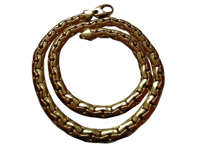Autre Marque Collar de oro amarillo 18K Dorado