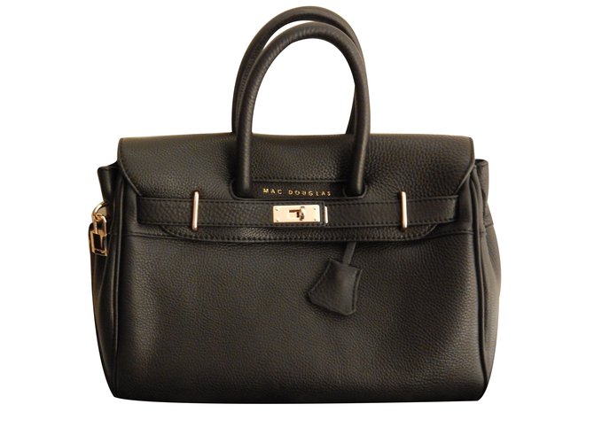 Mac Douglas Bolsa Preto Couro  ref.24492