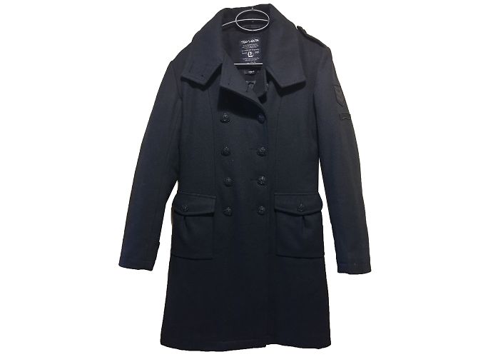 Teddy Smith Blue Wool Coat