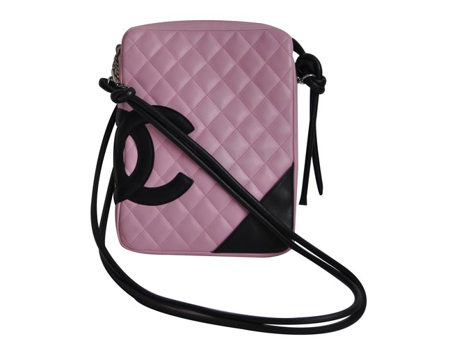 Chanel Crossbag Pink Leather  ref.24611