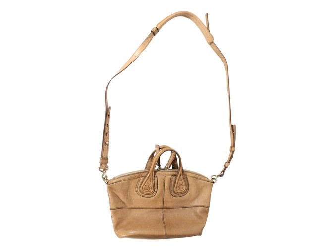 Givenchy Nachtigall Micro Beige Leder  ref.24623