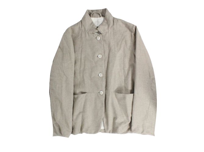 Casey-Casey Beige Cashmere and Wool Jacket