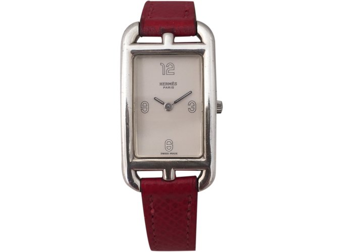 Hermès Buen reloj Plata Plata  ref.24638
