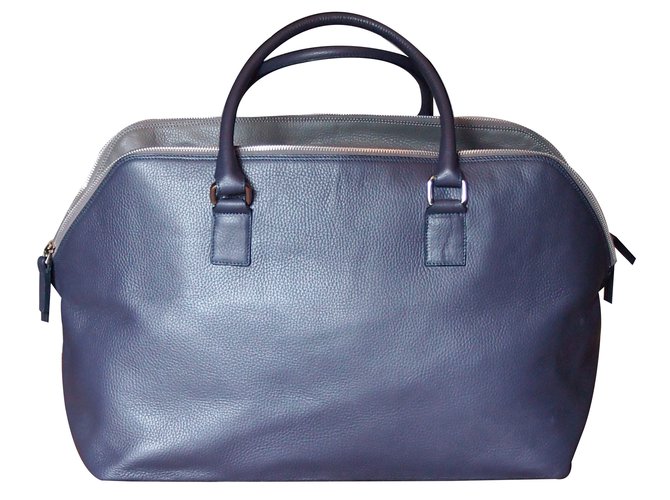 Autre Marque Bags Briefcases 8 Blue Leather  ref.24692