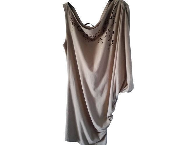 Autre Marque Loco Wildleder Kleid Flesh Fleisch