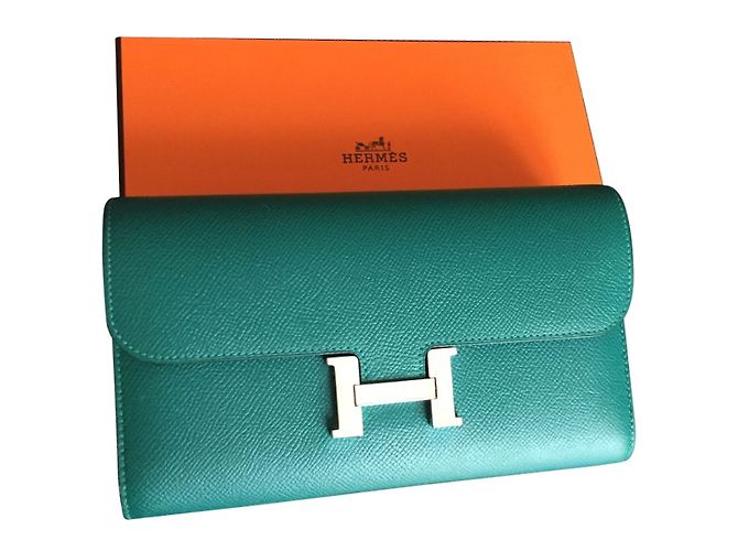 Hermès Constance wallet Green