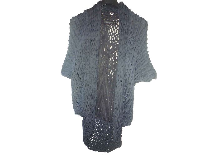 Patrizia Pepe Strickjacke Schwarz Polyamid