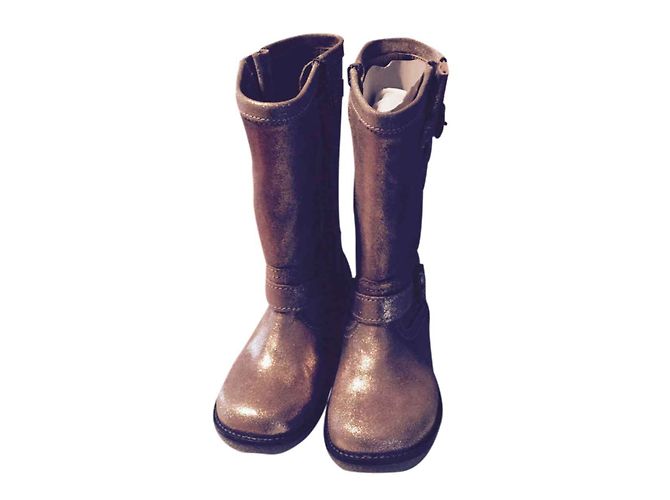 Pom d'Api Boots Golden Leather