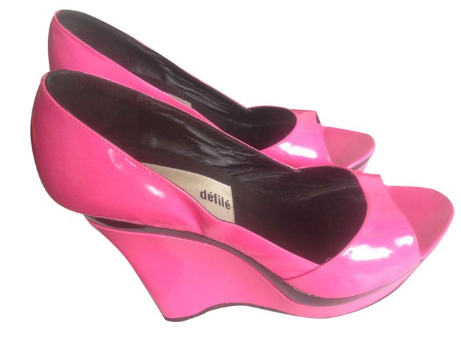 Kenzo Heels Pink Patent leather  ref.24849