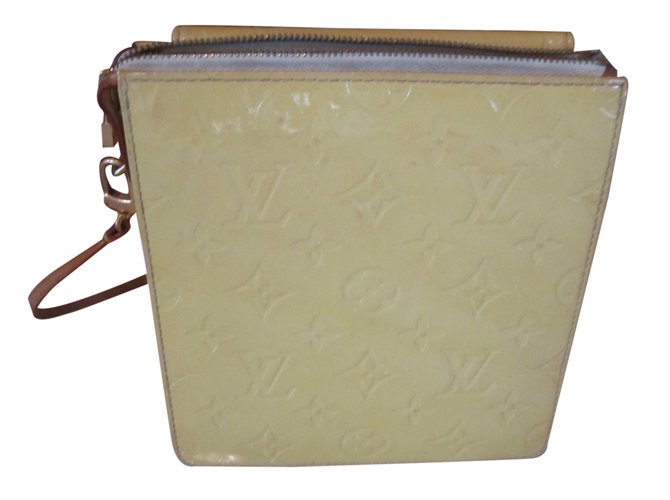 Louis Vuitton borsetta Giallo Pelle verniciata  ref.24971