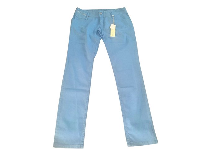 Diesel Jeans Azul Algodão  ref.25184