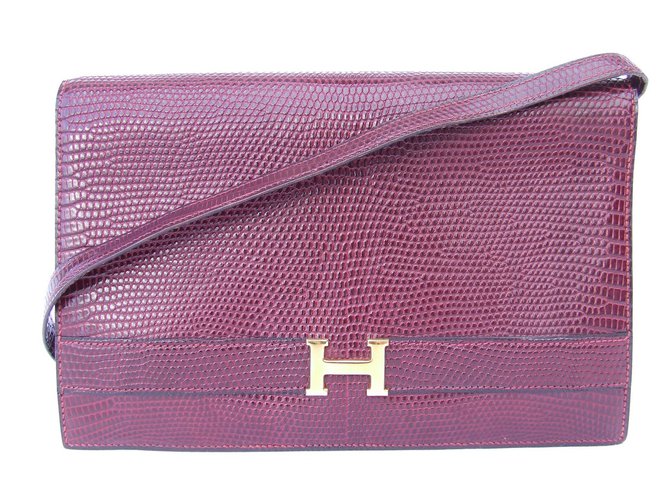 Hermès Annie Red Exotic leather  ref.25188
