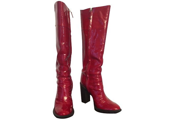 Nando Muzi Botas Roja Charol
