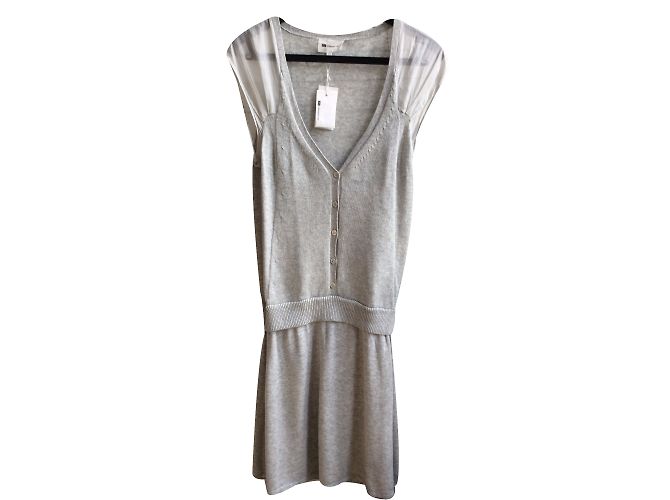 Vestido Vanessa Bruno Athe de algodón gris