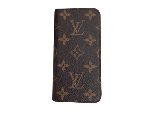 Louis Vuitton iPhone 6 Phone Case Brown Cloth ref.25280 - Joli Closet