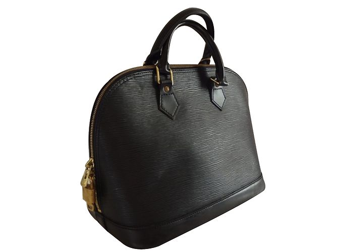 Alma Louis Vuitton borsetta Nero Pelle