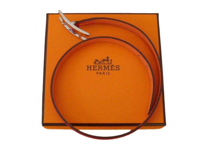 Hermès Behapi Rot Leder  ref.25484
