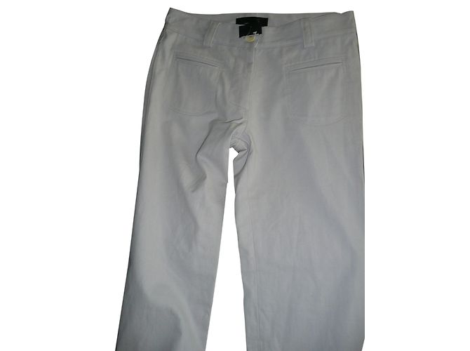 Calça Isabel Marant de algodão cinza rosa claro
